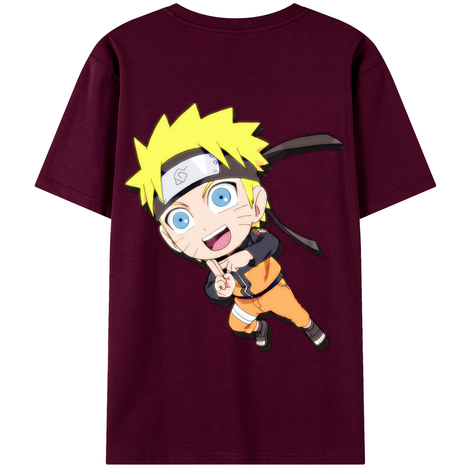 （画像用） NARUTO -ナルト- うずまき ナルト Uzumaki Naruto レディース半袖Tシャツ(バックプリント)
